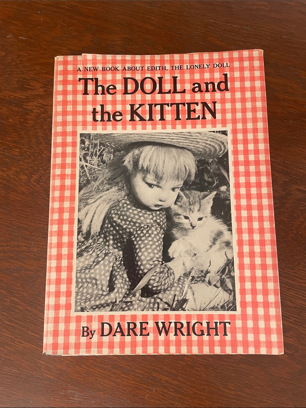 The Doll and the Kitten by Dare Wright - Red Gingham Cover -1960